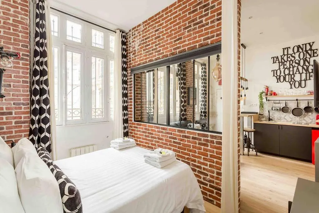 Apartment M2- Modern Loft In Le Marais, Bright And Comfortable Paris